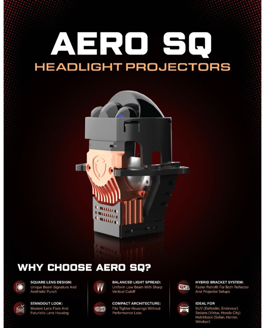 Fe Retrofit Aero SQ Double Direct BI - Led Projector Lens